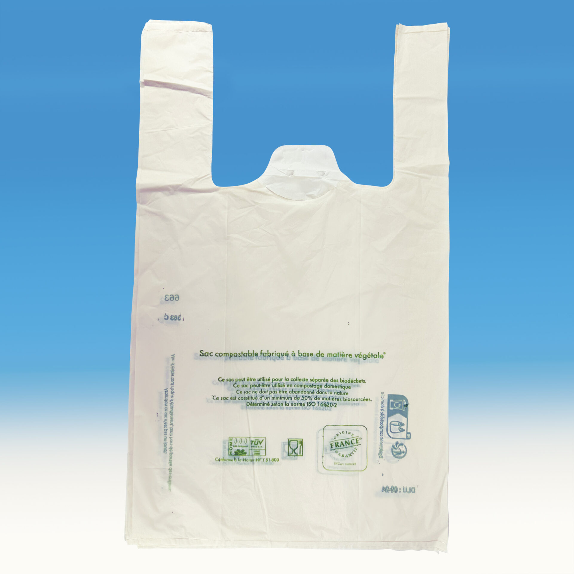 Sacs biodégradables à bretelles - Liasse de 1000 sacs - COPRIMA